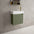 Scanalato Single Door Vanity Unit With Beyondstone Basin - Seaweed 450mm