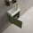 Scanalato Single Door Vanity Unit With Beyondstone Basin - Seaweed 450mm