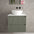 Scanalato Double Drawer Countertop Vanity Unit - Pistachio 600mm