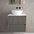 Scanalato Double Drawer Countertop Vanity Unit - Rich Taupe 600mm
