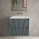 Scanalato Double Drawer Vanity Unit  With Beyondstone Basin - Anthracite 600mm image