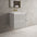 Scanalato Double Drawer Vanity Unit  With Beyondstone Basin - Soft Grey 600mm