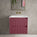 Scanalato Double Drawer Vanity Unit  With Beyondstone Basin - Mineral Red 600mm