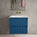 Scanalato Double Drawer Vanity Unit  With Beyondstone Basin - Ocean Blue 600mm