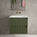 Scanalato Double Drawer Vanity Unit  With Beyondstone Basin - Seaweed 600mm