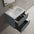 Scanalato Double Drawer Vanity Unit  With Beyondstone Basin - Slate Grey 600mm