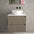 Scanalato Double Drawer Countertop Vanity Unit - Soft Taupe 600mm