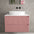 Scanalato Double Drawer Countertop Vanity Unit - Dusky Pink 800mm