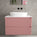 Scanalato Double Drawer Countertop Vanity Unit - Dusky Pink 800mm
