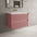 Scanalato Double Drawer Vanity Unit  With Beyondstone Basin - Dusky Pink 800mm