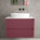 Scanalato Double Drawer Countertop Vanity Unit - Mineral Red 800mm