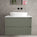 Scanalato Double Drawer Countertop Vanity Unit - Pistachio 800mm