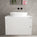 Scanalato Double Drawer Countertop Vanity Unit - Pure White 800mm
