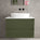 Scanalato Double Drawer Countertop Vanity Unit - Seaweed 800mm