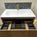 Scanalato Double Drawer Vanity Unit With Beyondstone Basin - Oak 800mm