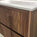 Scanalato Double Drawer Vanity Unit  With Beyondstone Basin - Walnut 800mm