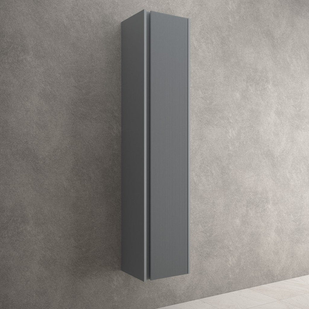 Scanalato Tall Wall Cabinet - Dove Grey 350mm x 1650mm