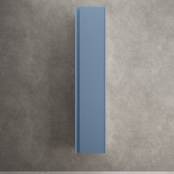Scanalato Tall Wall Cabinet - Soft Blue 350mm x 1650mm