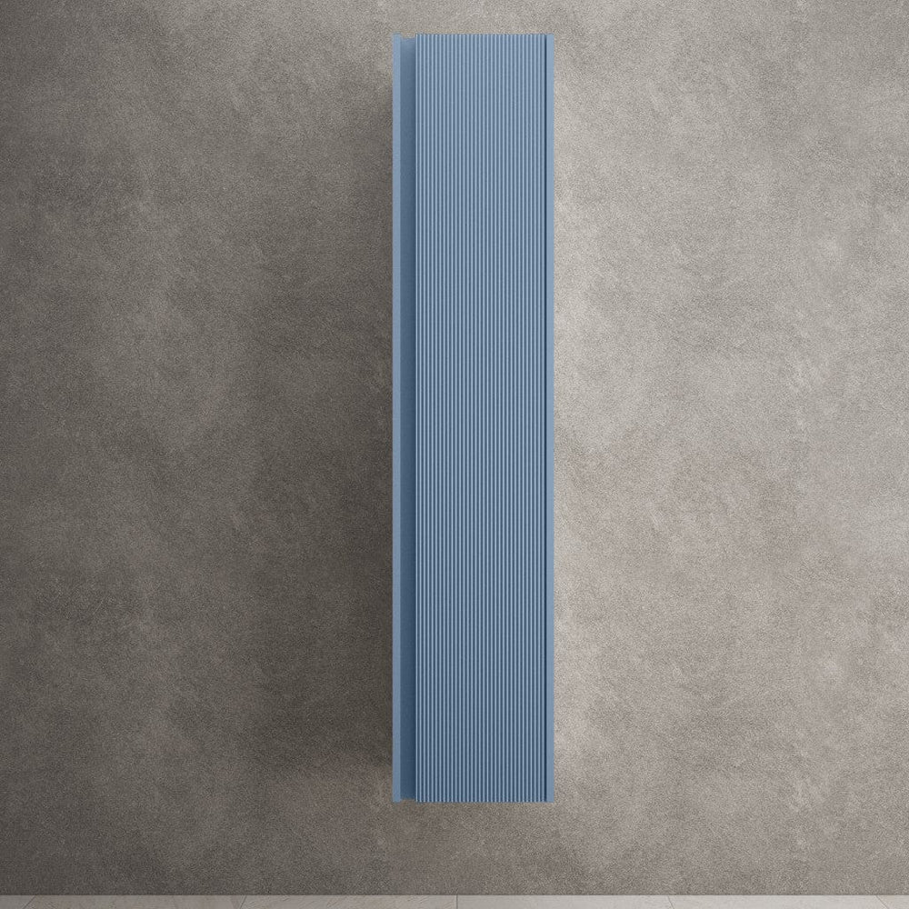 Scanalato Tall Wall Cabinet - Soft Blue 350mm x 1650mm