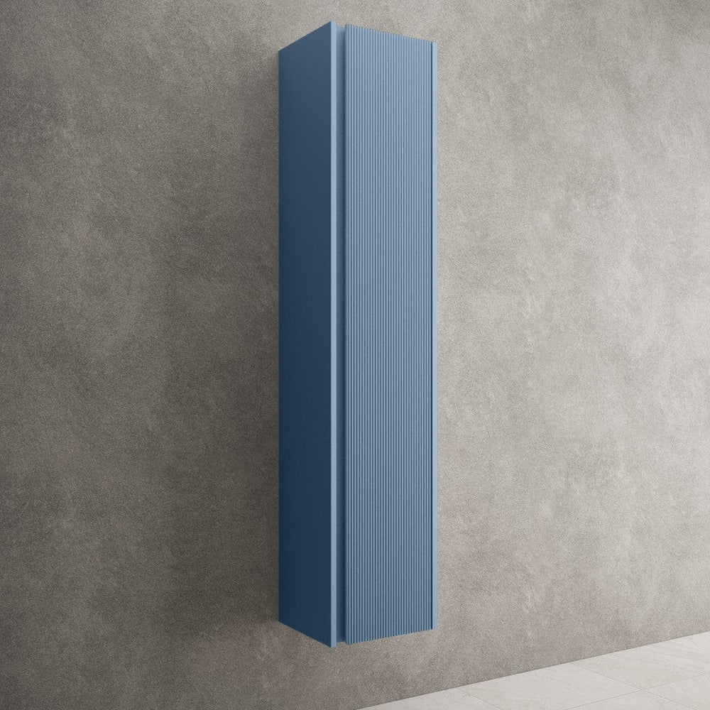Scanalato Tall Wall Cabinet - Soft Blue 350mm x 1650mm