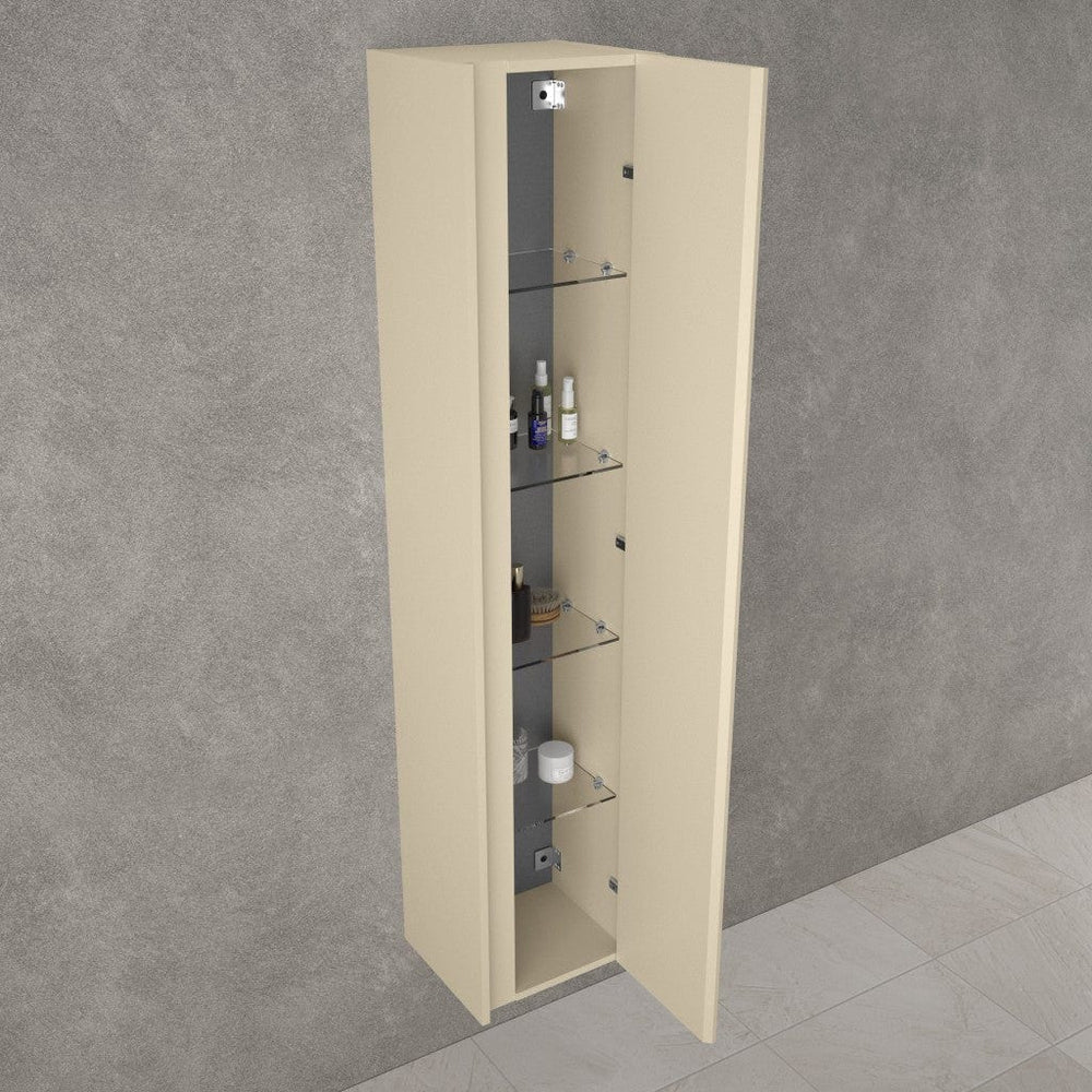 Scanalato Tall Wall Cabinet - Cashmere 350mm x 1650mm