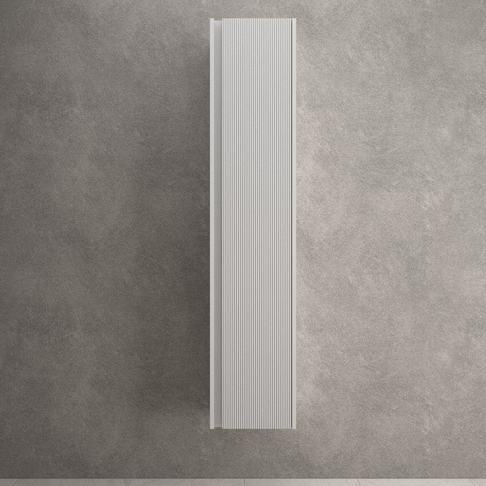 Scanalato Tall Wall Cabinet - Soft Grey 350mm x 1650mm