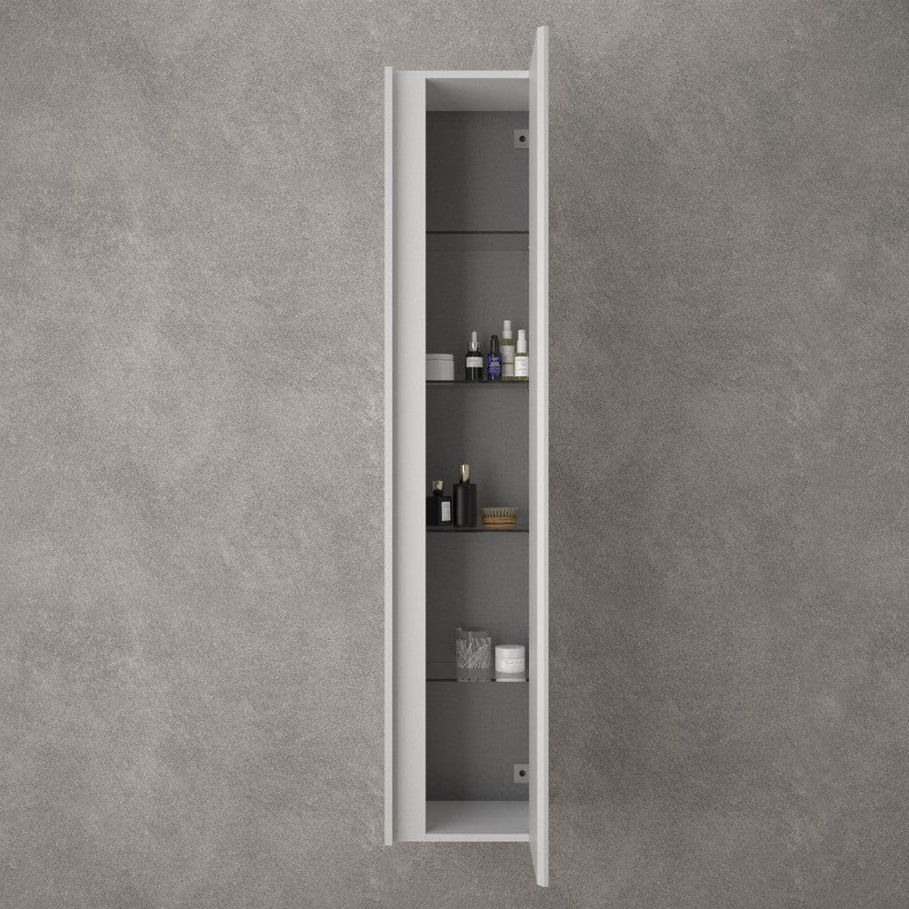 Scanalato Tall Wall Cabinet - Soft Grey 350mm x 1650mm