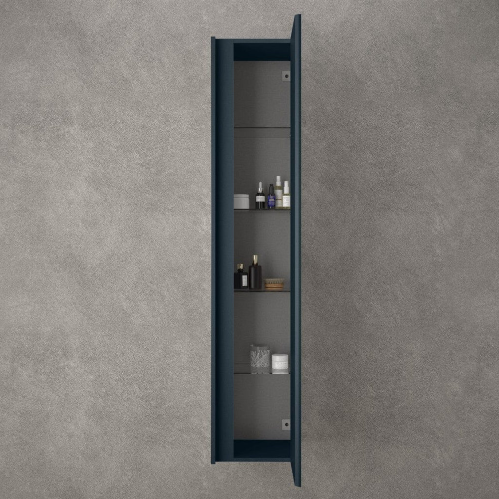 Scanalato Tall Wall Cabinet - Midnight Blue 350mm x 1650mm