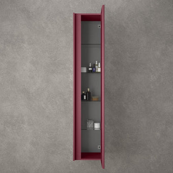 Scanalato Tall Wall Cabinet - Mineral Red 350mm x 1650mm