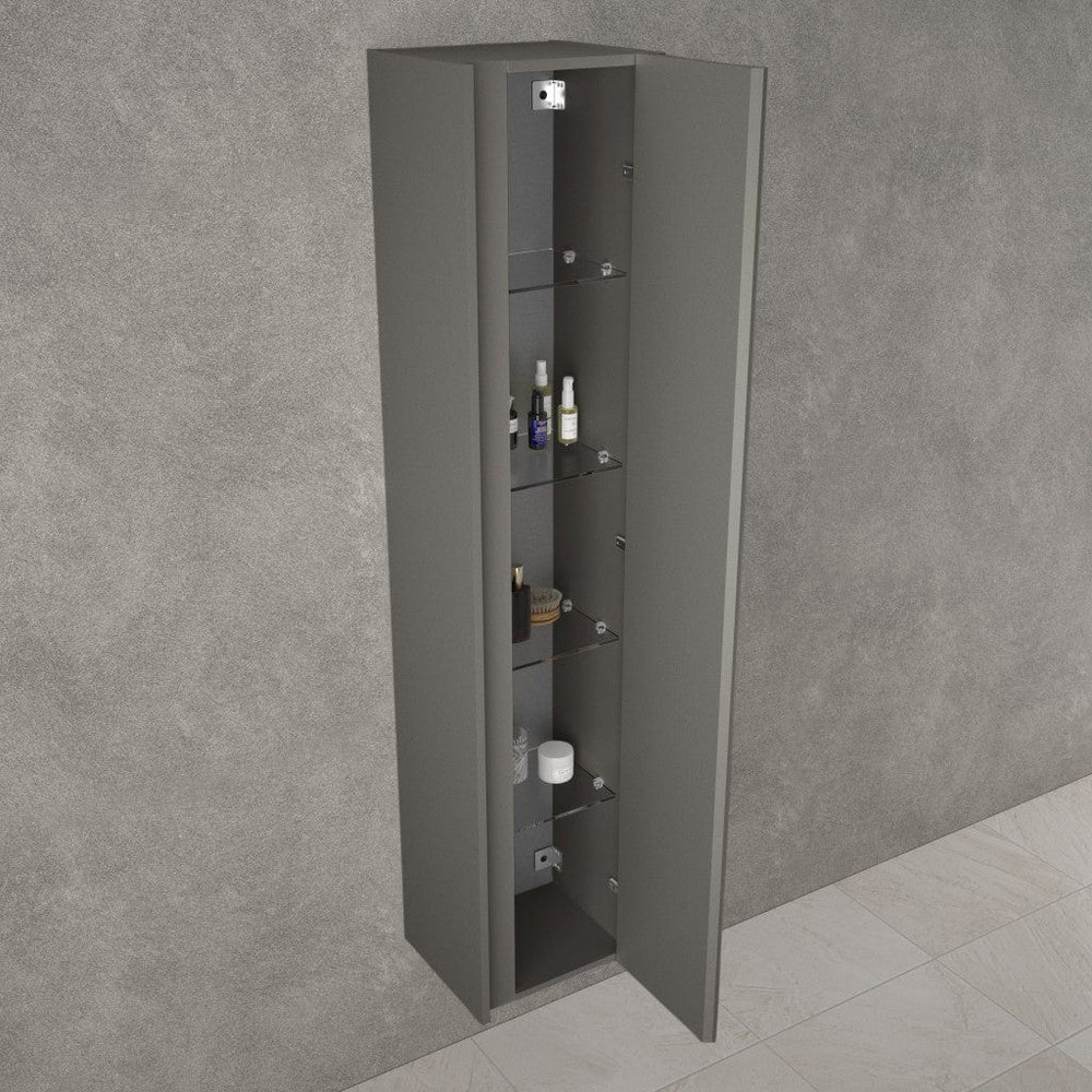 Scanalato Tall Wall Cabinet - Rich Taupe 350mm x 1650mm