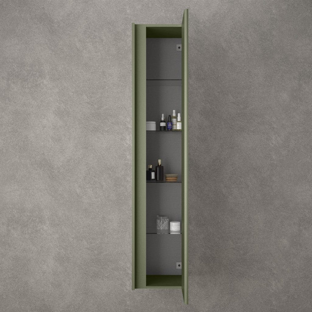 Scanalato Tall Wall Cabinet - Seaweed 350mm x 1650mm