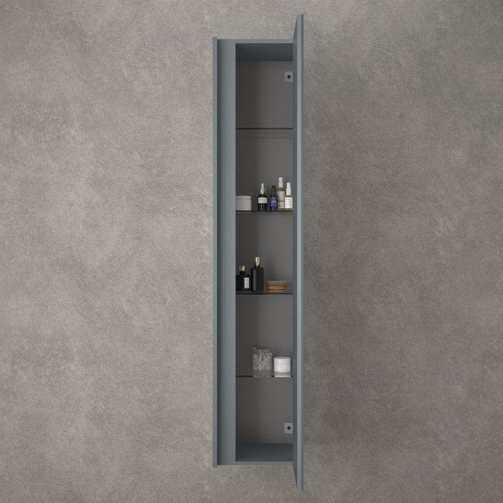 Scanalato Tall Wall Cabinet - Slate Grey 350mm x 1650mm