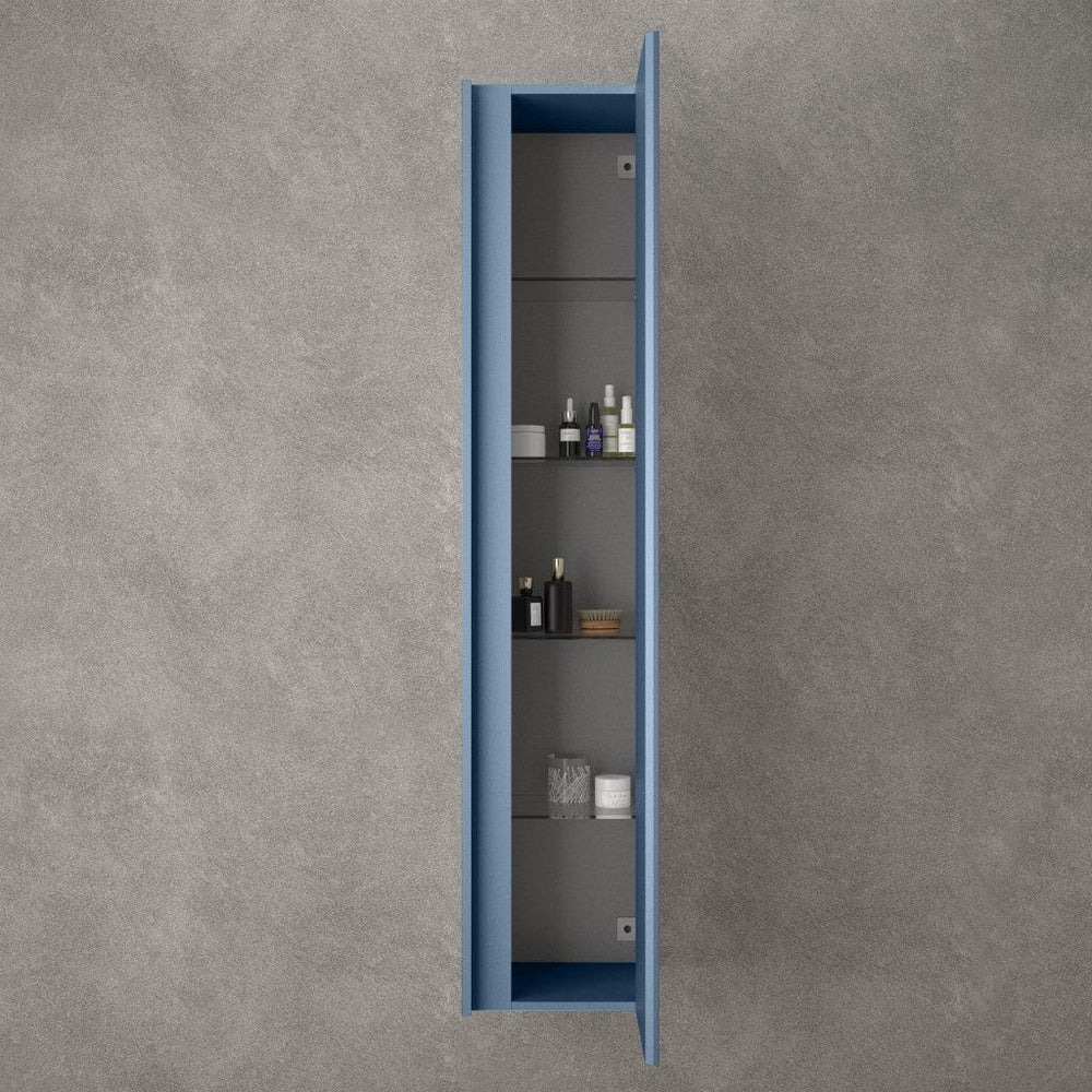 Scanalato Tall Wall Cabinet - Soft Blue 350mm x 1650mm