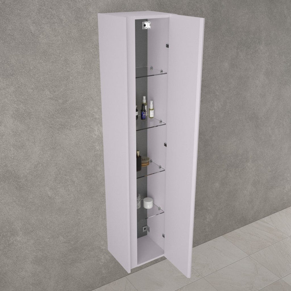 Scanalato Tall Wall Cabinet - Soft Violet 350mm x 1650mm