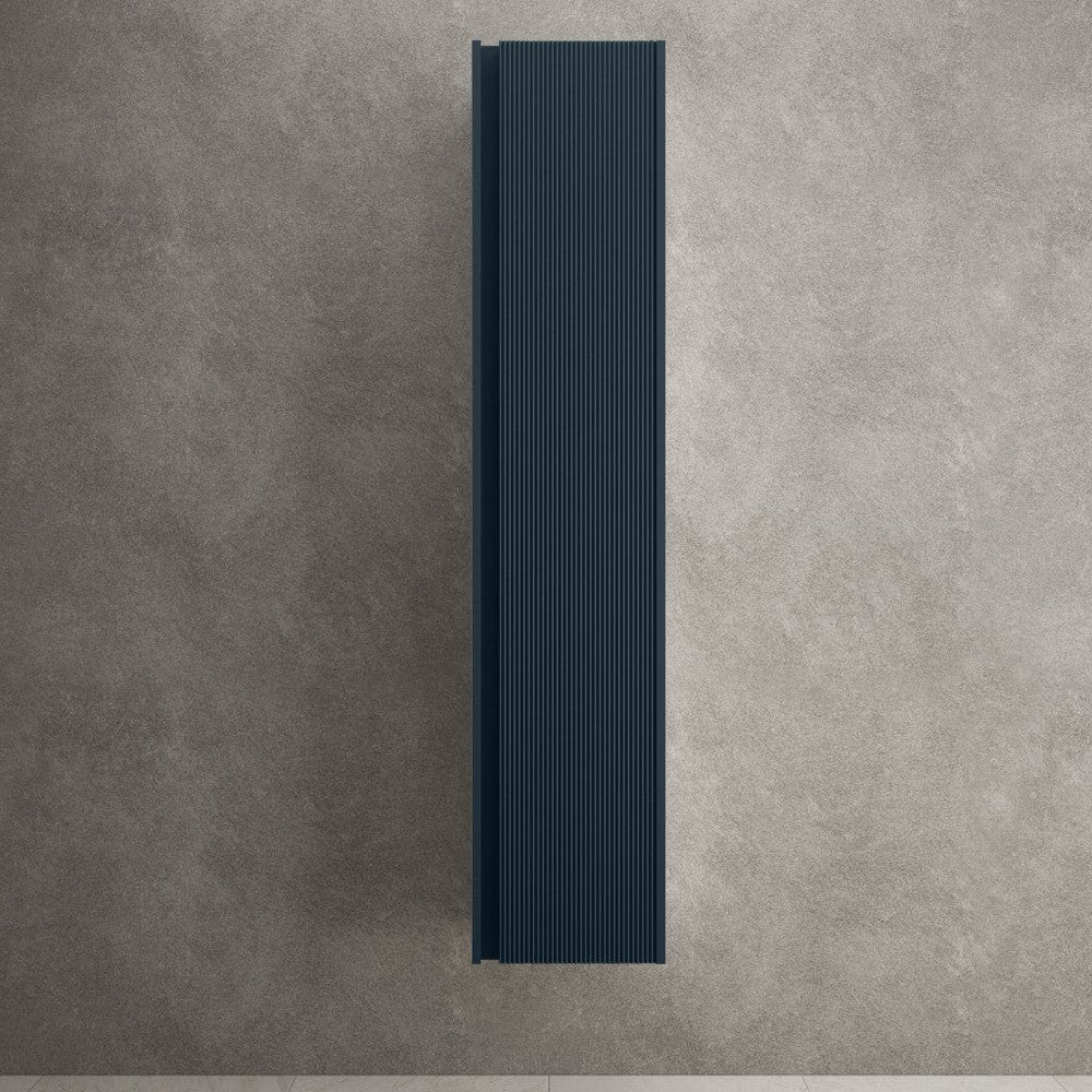 Scanalato Tall Wall Cabinet - Midnight Blue 350mm x 1650mm