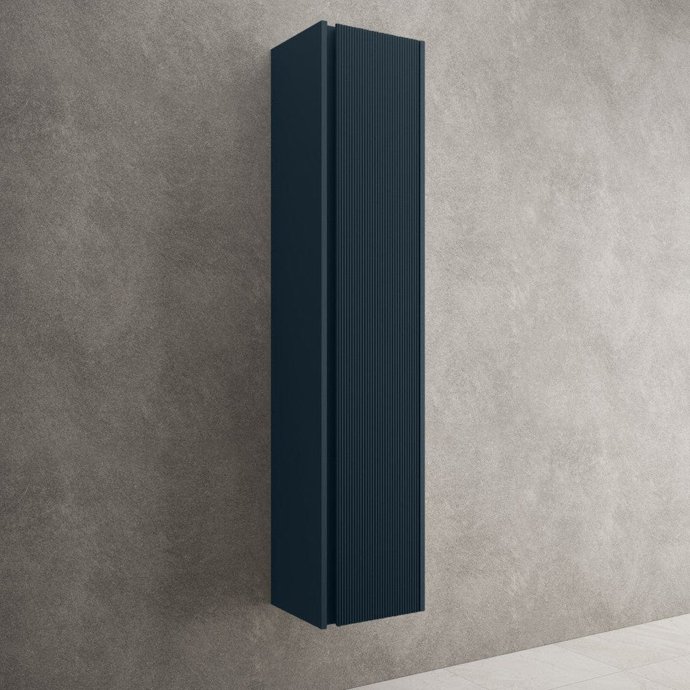 Scanalato Tall Wall Cabinet - Midnight Blue 350mm x 1650mm