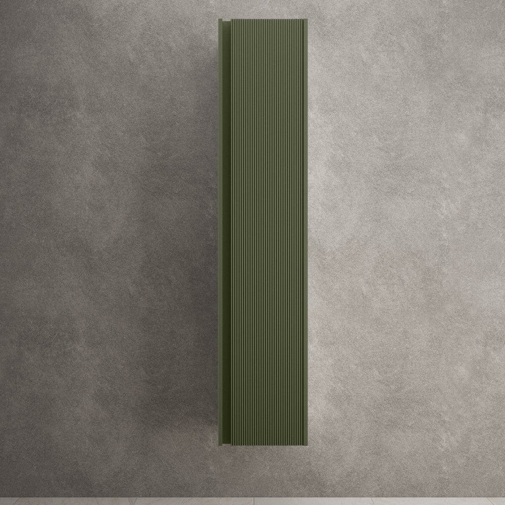 Scanalato Tall Wall Cabinet - Seaweed 350mm x 1650mm