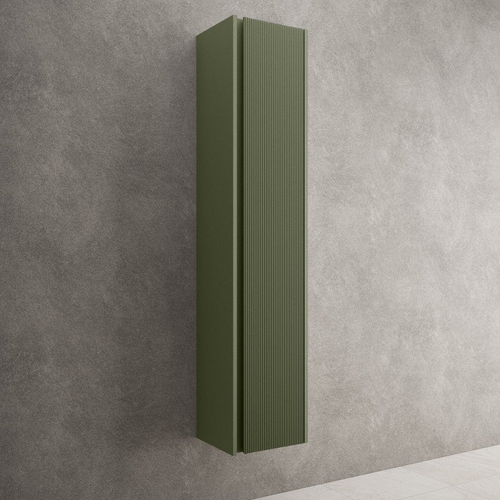 Scanalato Tall Wall Cabinet - Seaweed 350mm x 1650mm