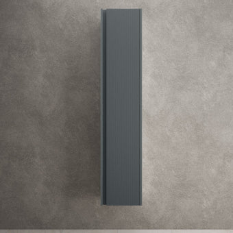 Scanalato Tall Wall Cabinet - Slate Grey 350mm x 1650mm