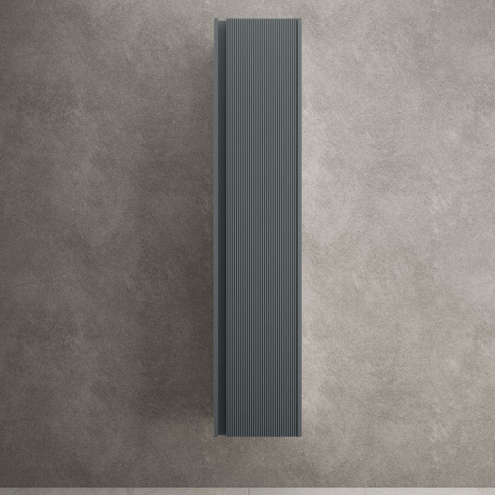 Scanalato Tall Wall Cabinet - Slate Grey 350mm x 1650mm