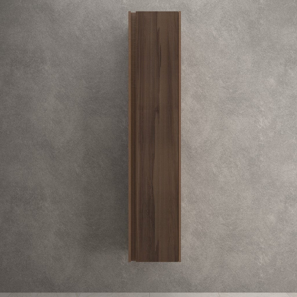 Scanalato Tall Wall Cabinet - Walnut 350mm x 1650mm