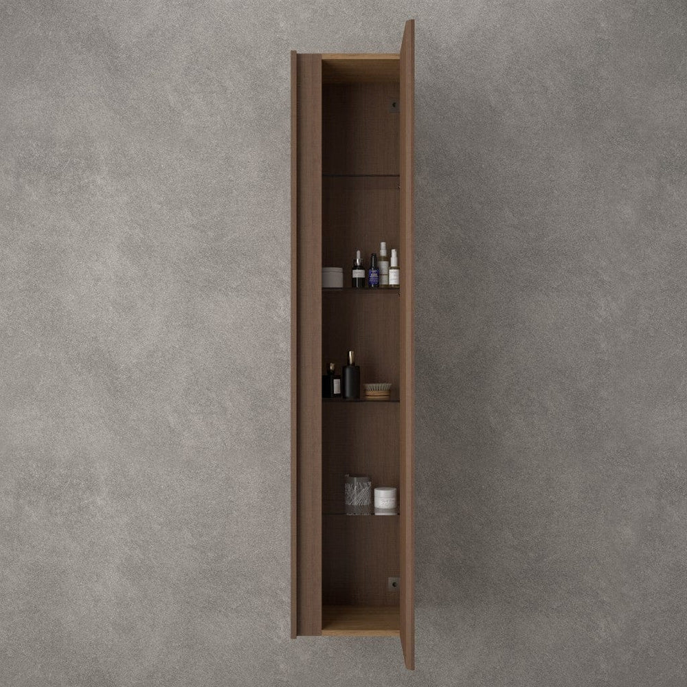 Scanalato Tall Wall Cabinet - Walnut 350mm x 1650mm