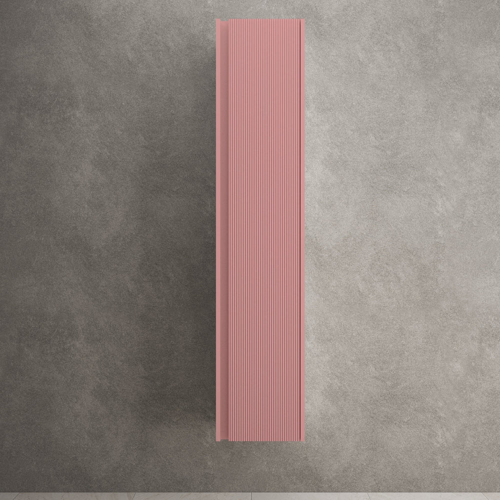 Scanalato Tall Wall Cabinet - Dusky Pink 350mm x 1650mm