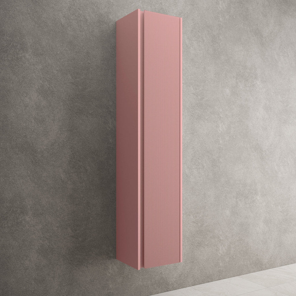 Scanalato Tall Wall Cabinet - Dusky Pink 350mm x 1650mm