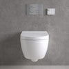 Smart Toilet, Concealed Cistern And Frame And Brushed Steel Effect Flush Plate