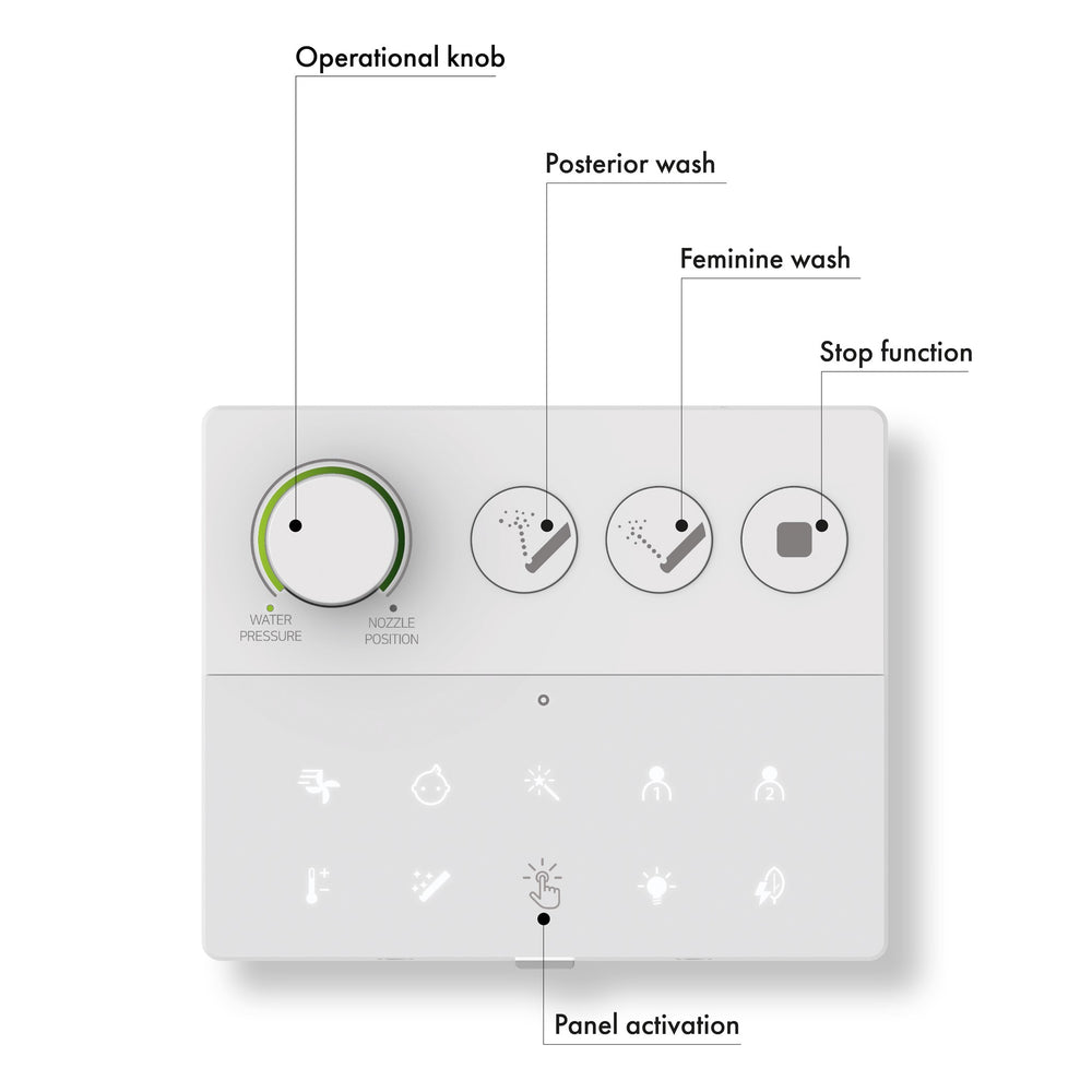 GSI Kube X Smart Toilet Swirlflush With Soft Close Seat - Back To Wall 59cm