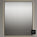 Primitivo Square Steam Free Mirror with LED - Matt Black 750x900mm