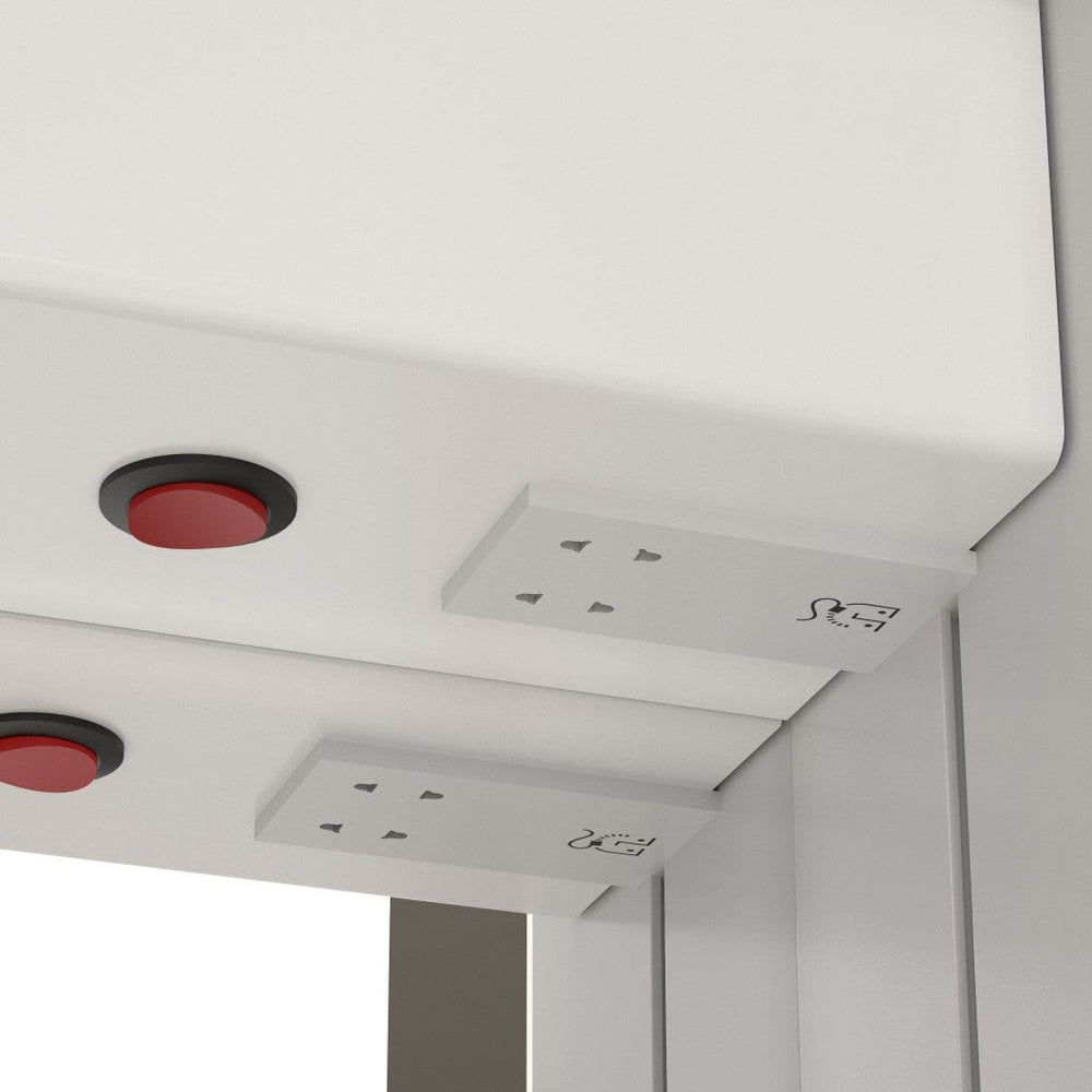 Fiano Steam-Free Modern Mirror Cabinet 500 x 700mm - Aluminium