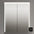 Fiano Steam-Free Modern Mirror Cabinet 600 x 700mm - Aluminium
