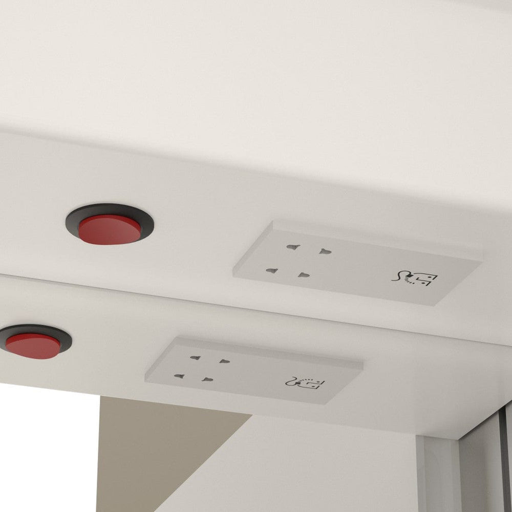 Fiano Steam-Free Modern Mirror Cabinet 800 x 700mm - Aluminium